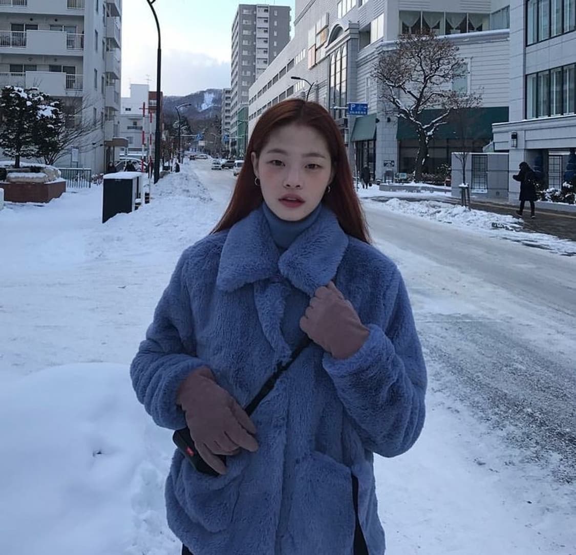 김아현 이브스튜디오 퍼자켓 상품이미지2