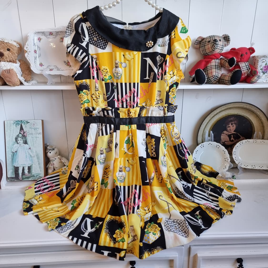 Honey Bunch 허니번치 퍼퓸 로즈  주얼리 아카이브 원피스 상품이미지4