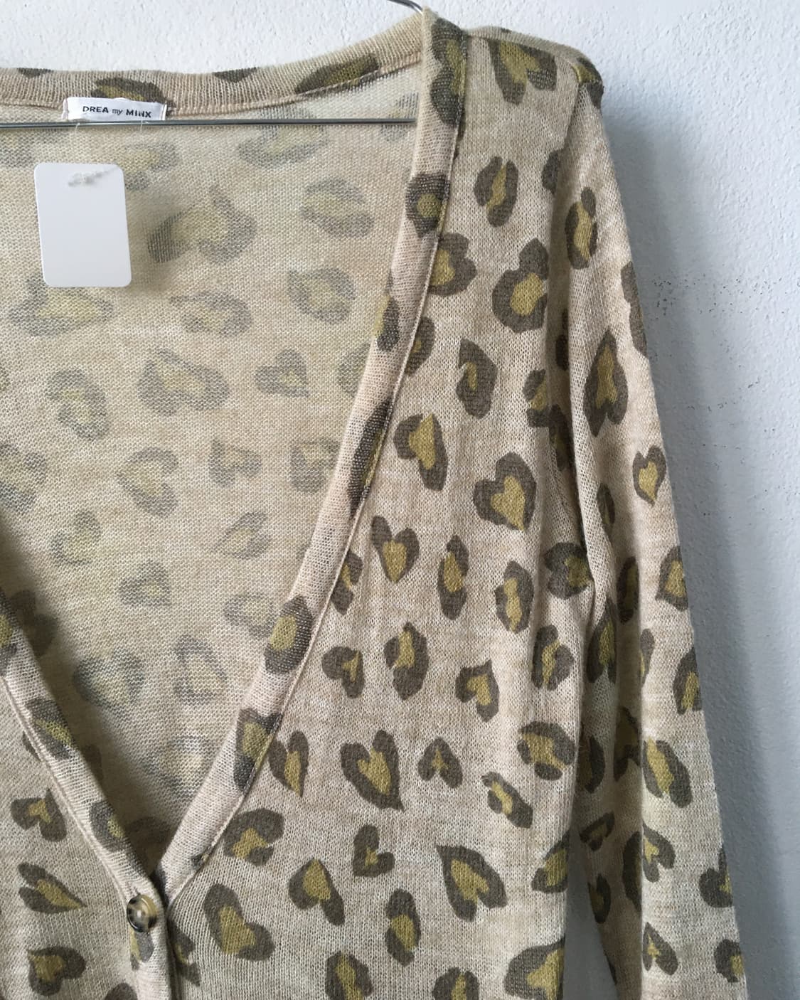 Leopard pattern knit cardigan 상품이미지4