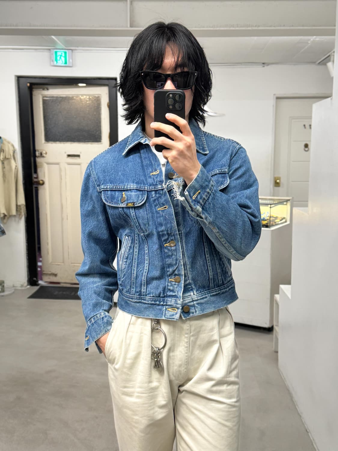 70s USA Lee 220 라이더스 데님 트러커 자켓 상품이미지7