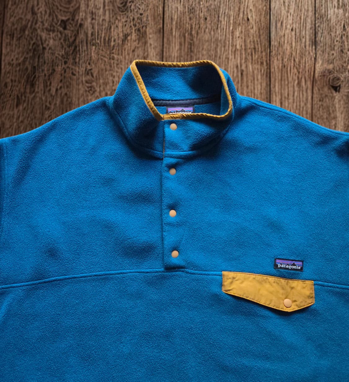 (XL)파타고니아 블루 옐로우 신칠라 플리스 상품이미지2
