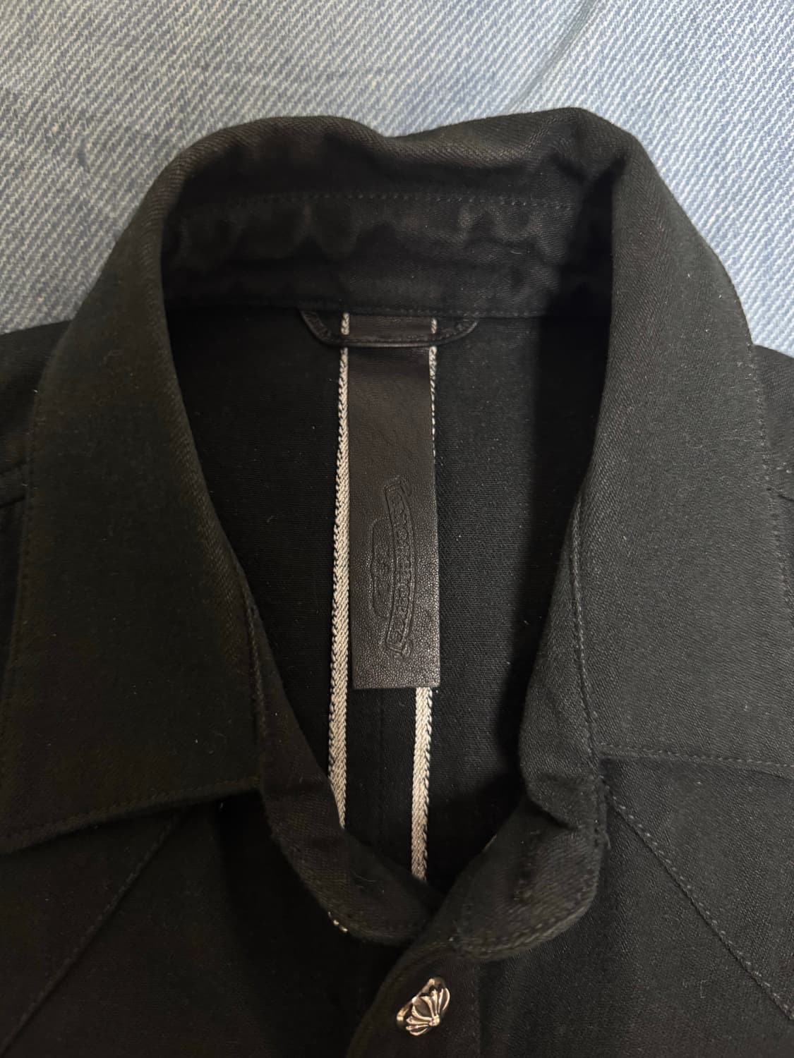 크롬하츠 블랙 워크독 셔츠 자켓 상품이미지3