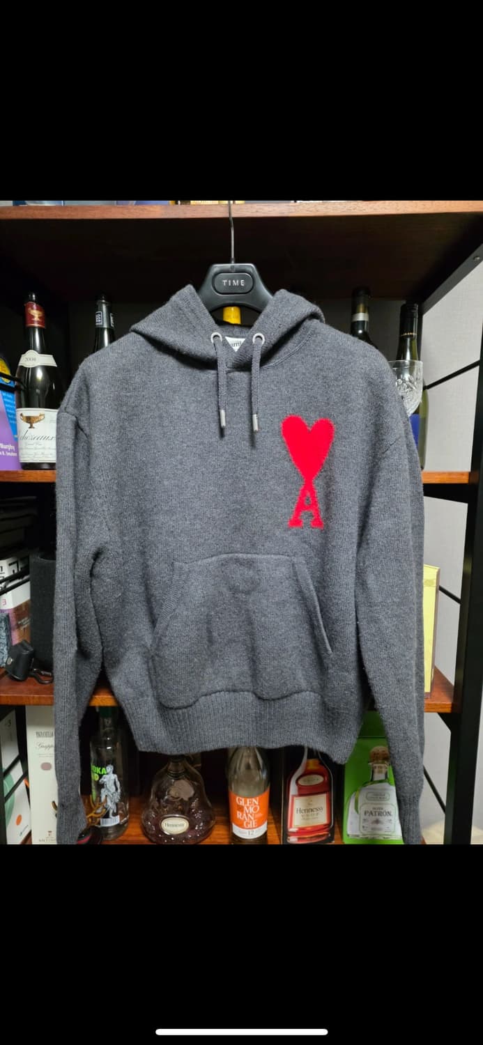 아미 빅하트 울 후드 니트 상품이미지1