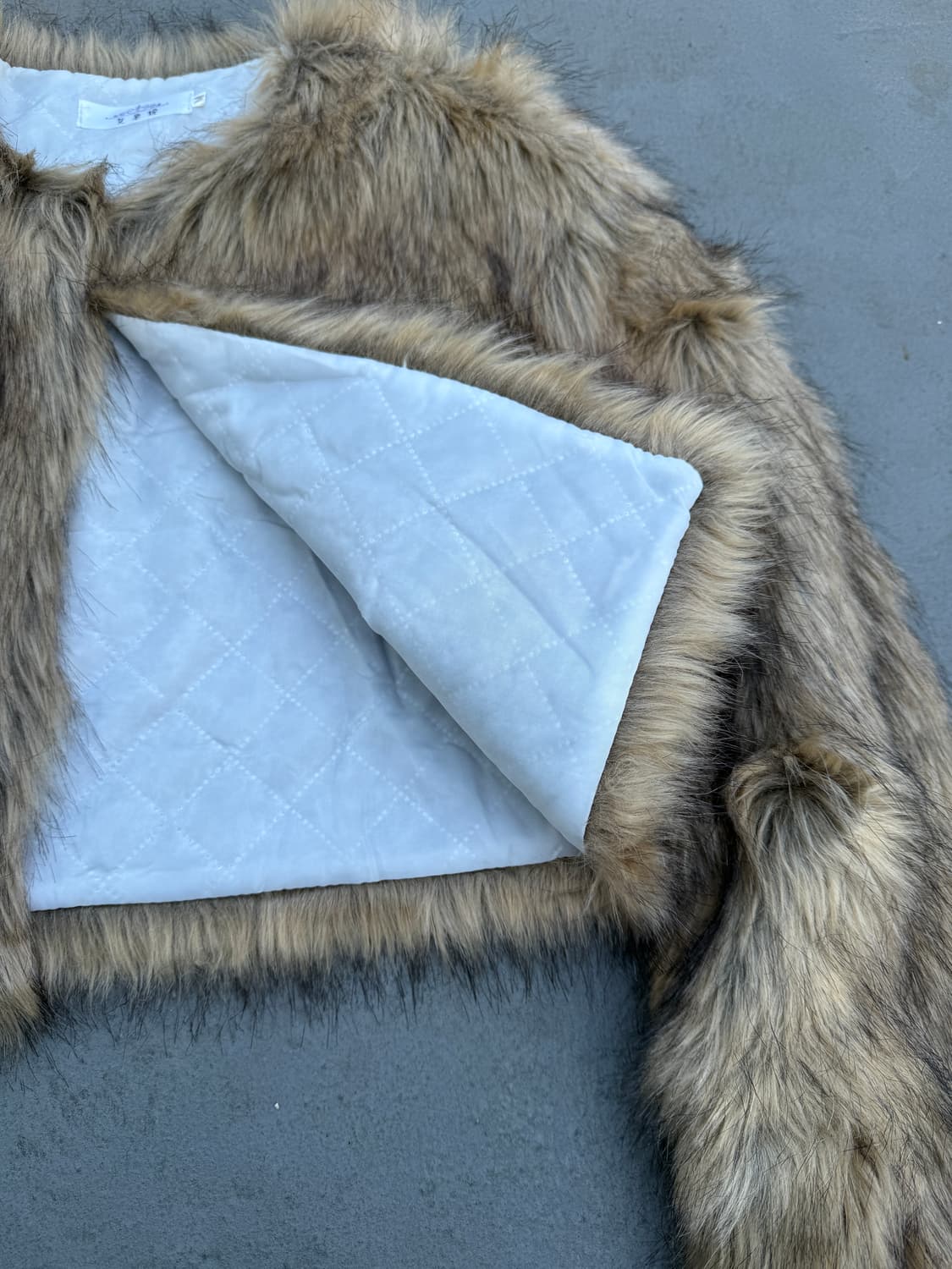 빈티지 퍼 크롭 자켓 상품이미지4