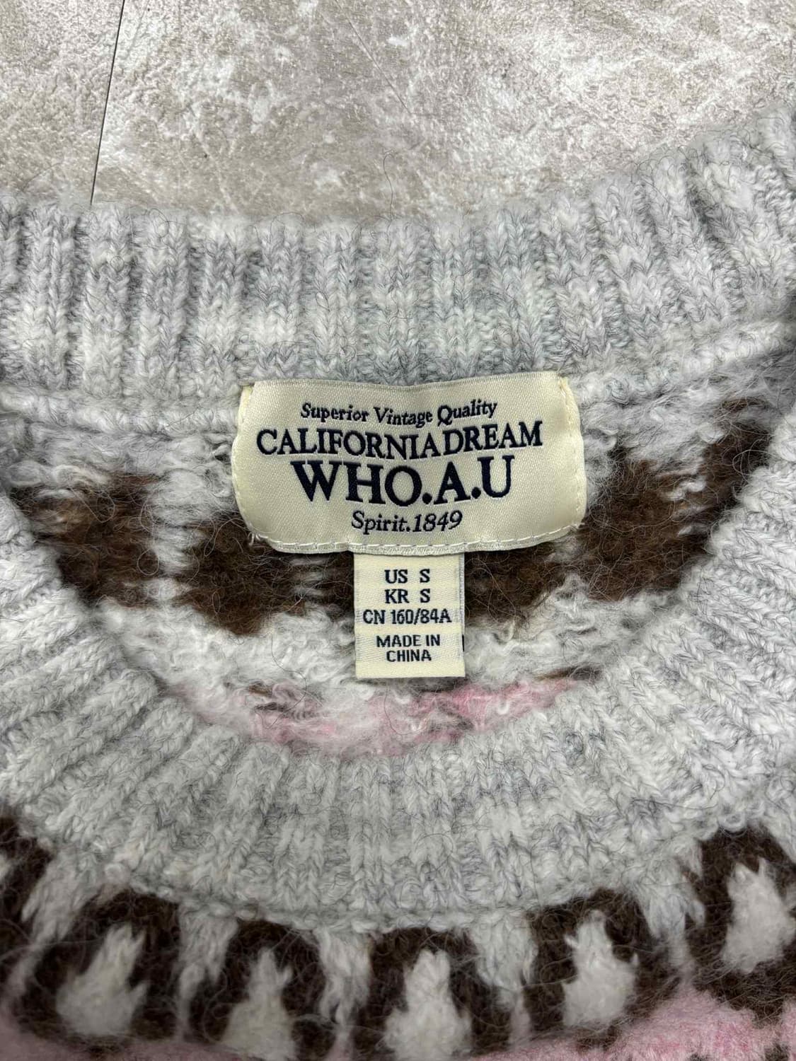 후아유 노르딕 걸즈 크루넥 울 니트(S) 상품이미지4