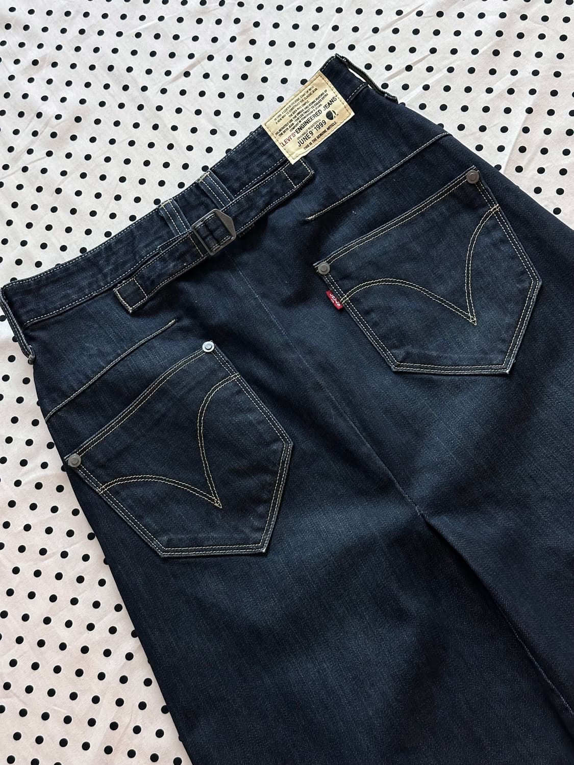 리바이스 00‘s 엔지니어드진 신치백 3세대 데님 랩 스커트 상품이미지4