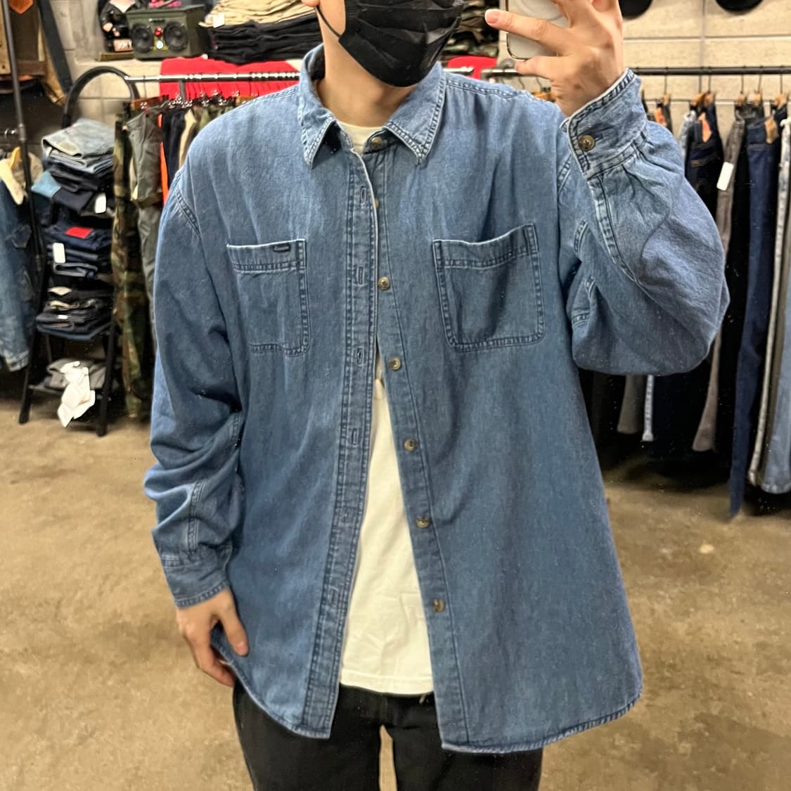 랭글러 플란넬 데님 셔츠 (110) 상품이미지7