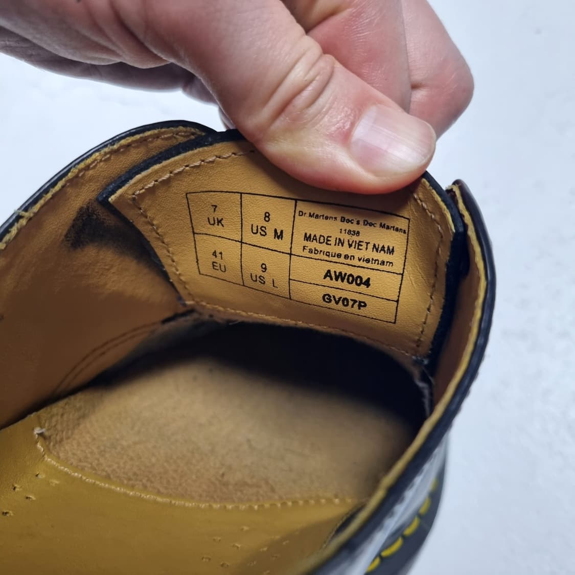 닥터마틴 3홀 블랙 - 260 (US8) 상품이미지10