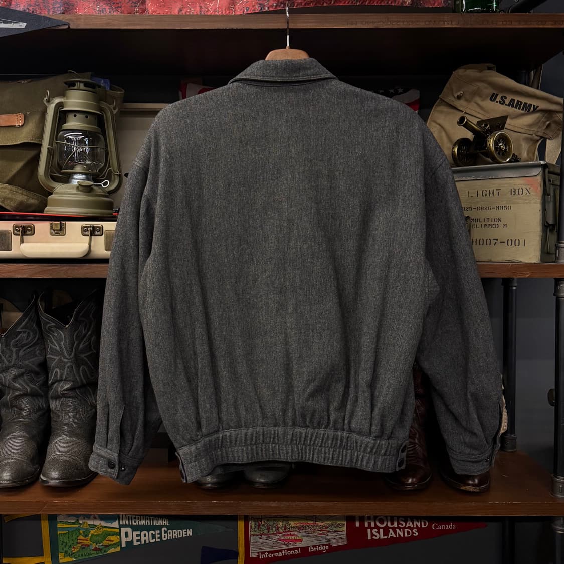 90s PIA SPORT 피아스포츠 패치 와펜 블루종 봄버 자켓 N239 상품이미지2