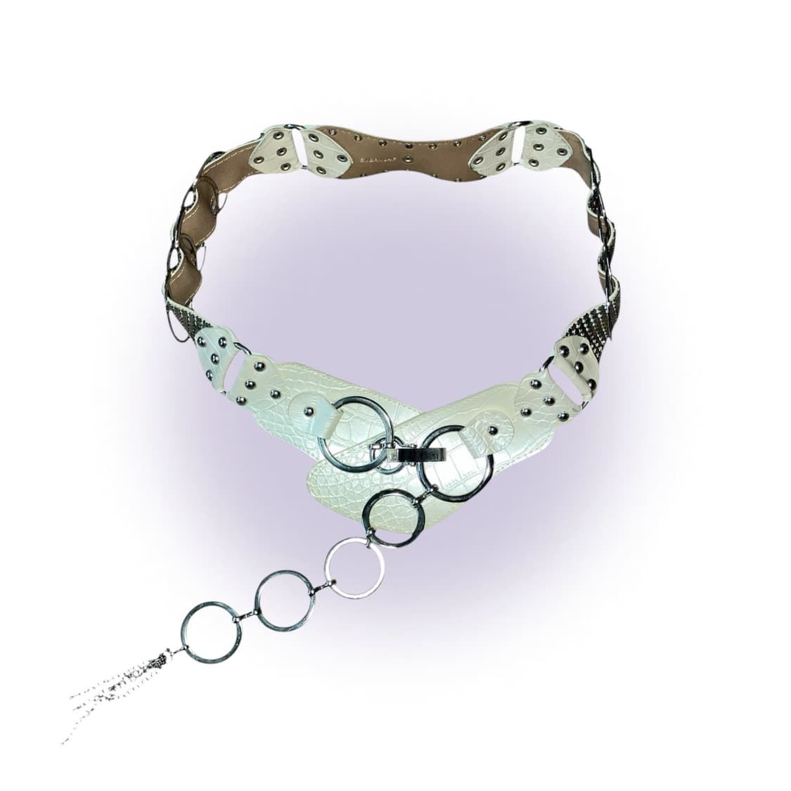 오네갸루 벨트 3종 일괄 헤이세이 핀터깔 레오파드 퍼 큐빅 벨트 y2k 상품이미지1