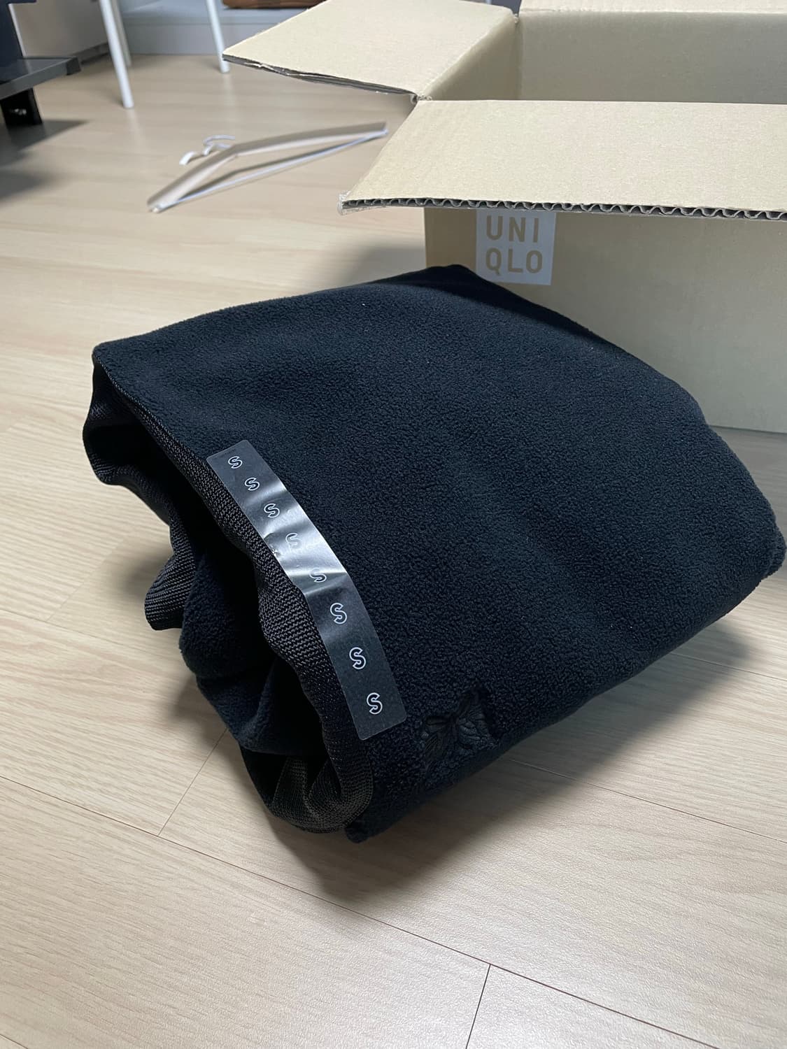 유니클로 x 니들스 플리스 와이드 팬츠 블랙 S 상품이미지2