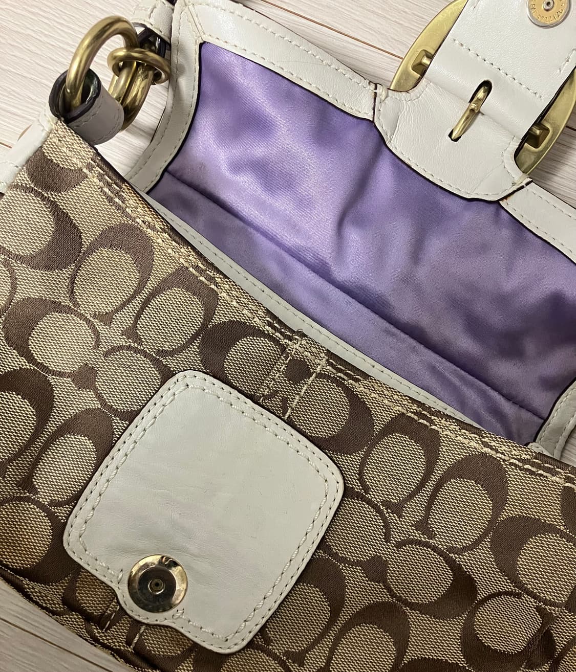 coach) 코치 브라운패턴 숄더백 상품이미지3