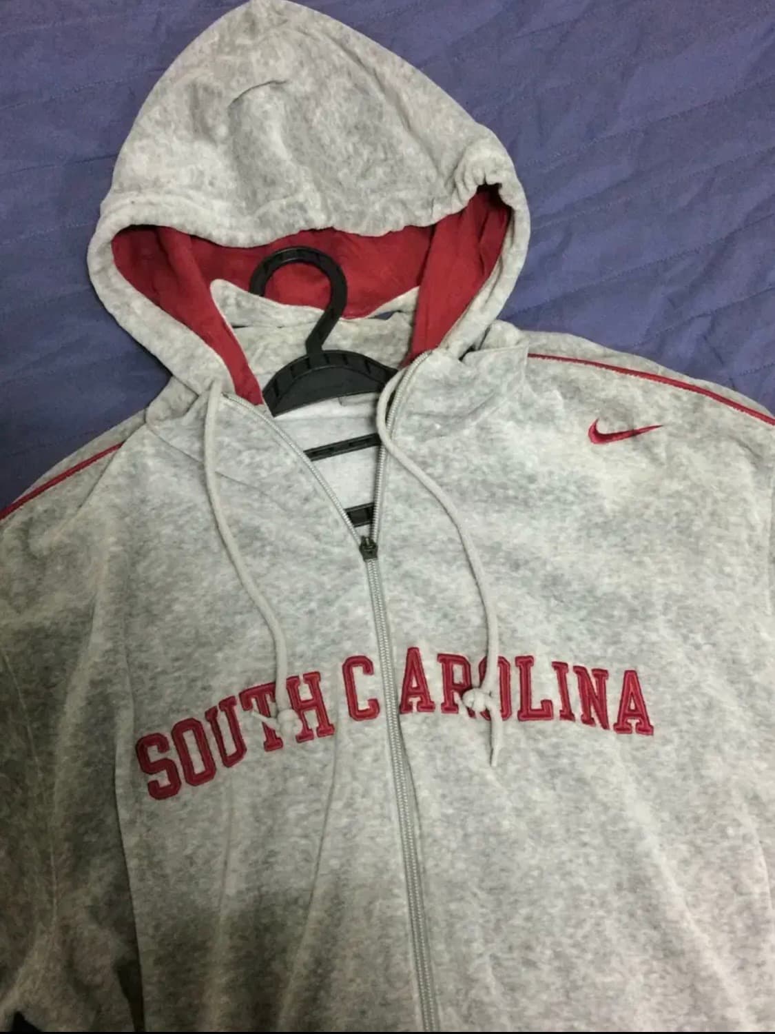 나이키 빈티지 벨벳 벨루어 후드집업 져지 상품이미지1