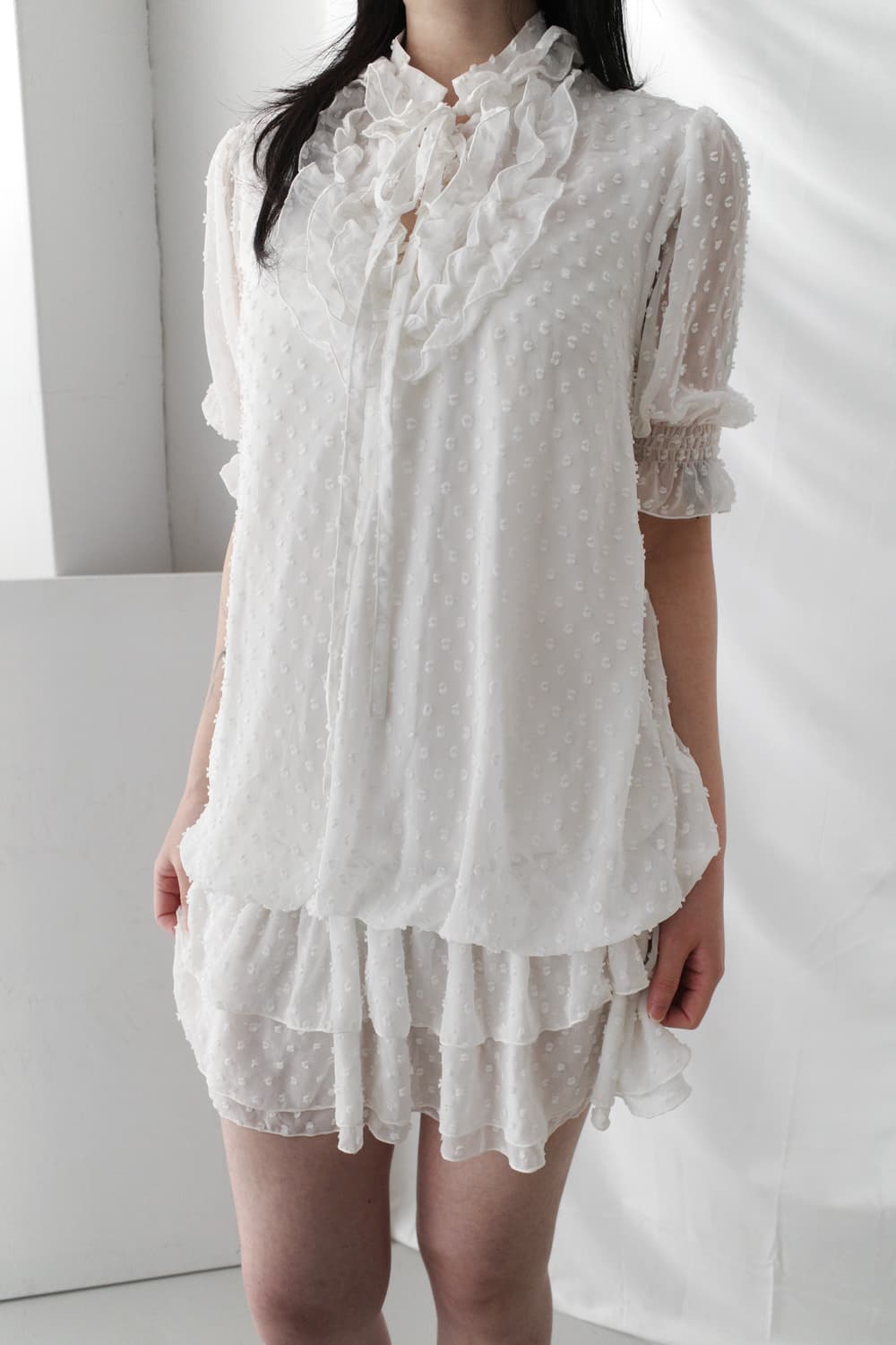 dot frill one-piece 상품이미지6