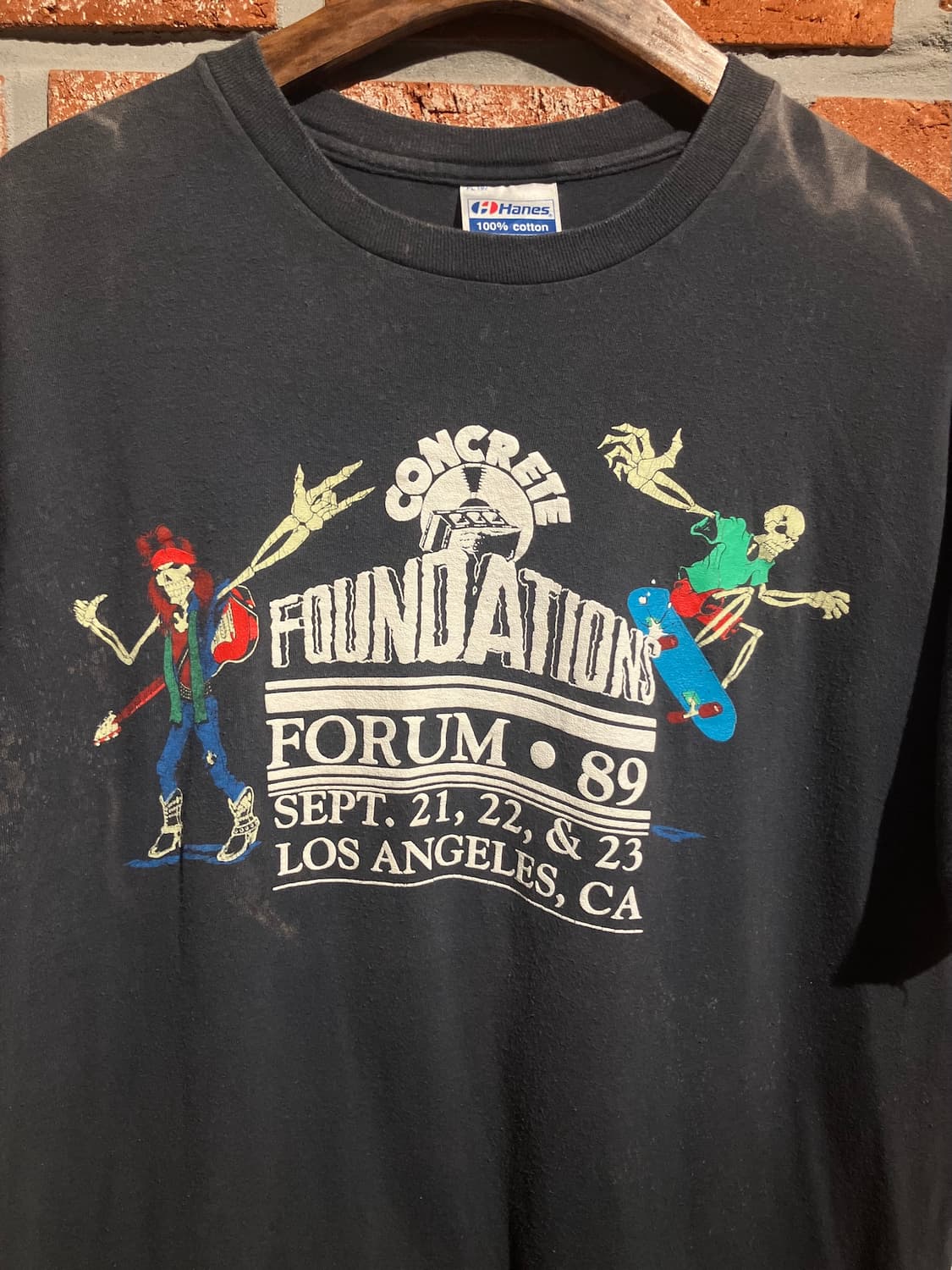 90s USA 빈티지 스켈레톤 반팔 티셔츠 상품이미지3