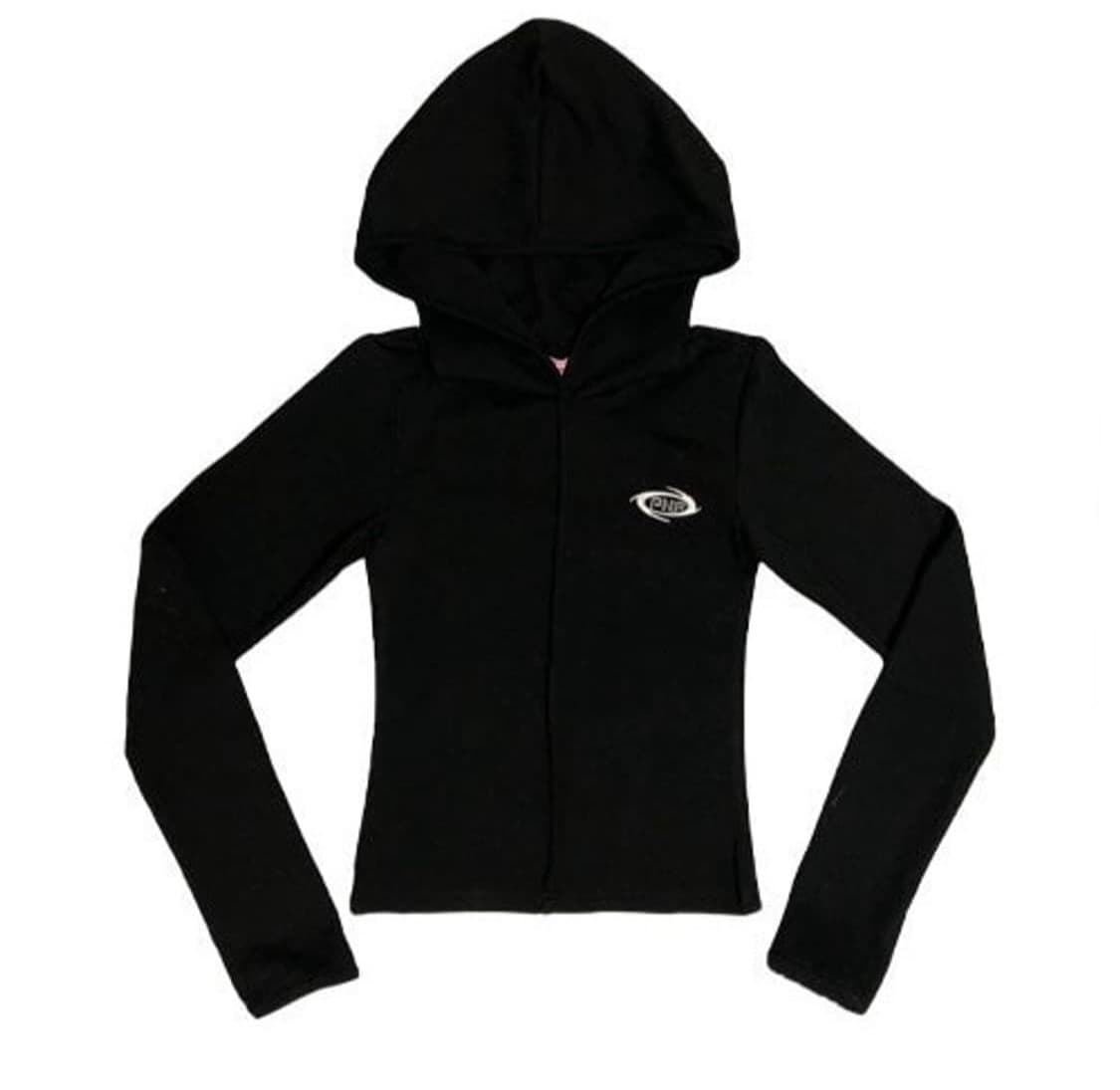 플리즈노팔로우 유나 바디핏 후드티 블랙 상품이미지1