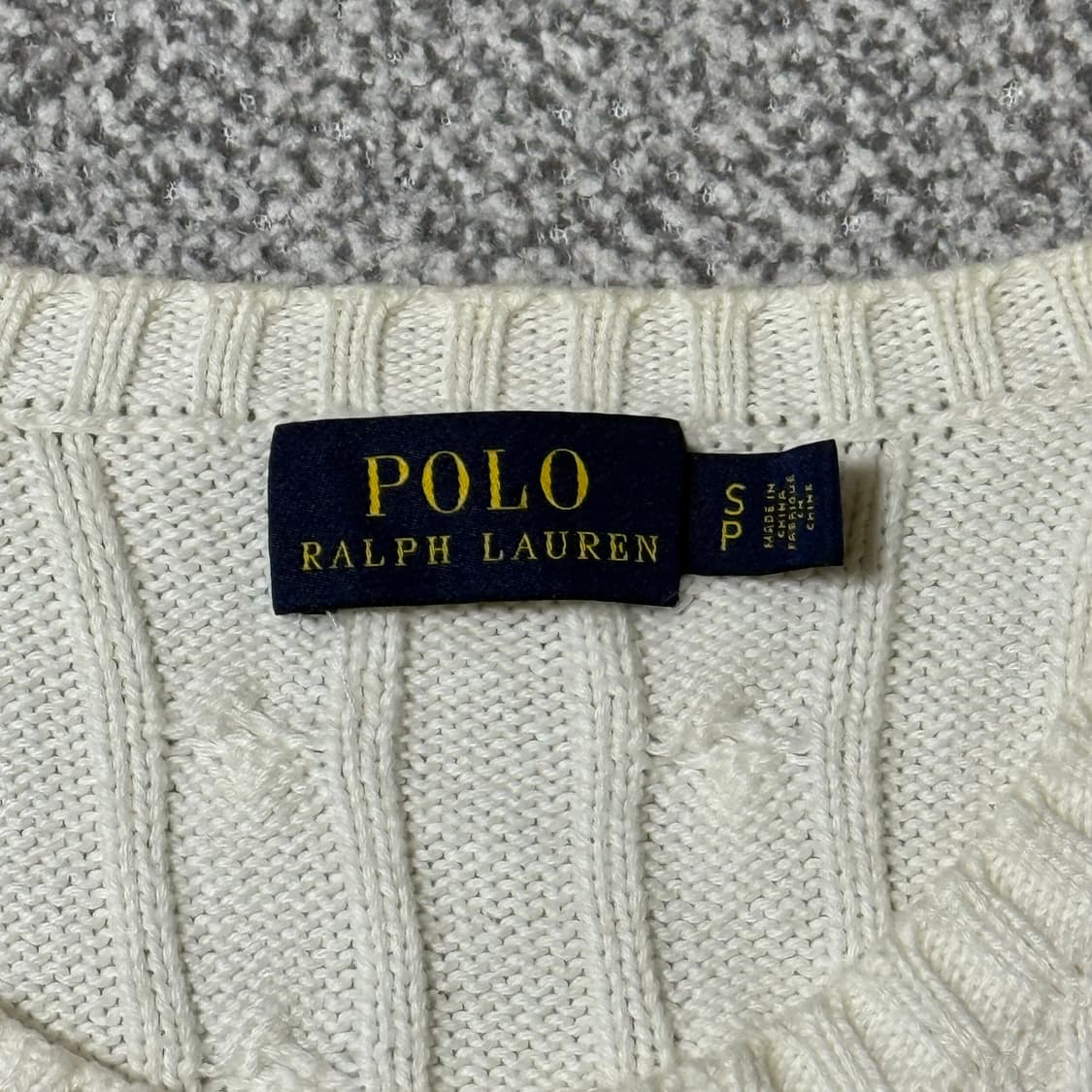 폴로 랄프로렌 꽈배기 니트 S 상품이미지4
