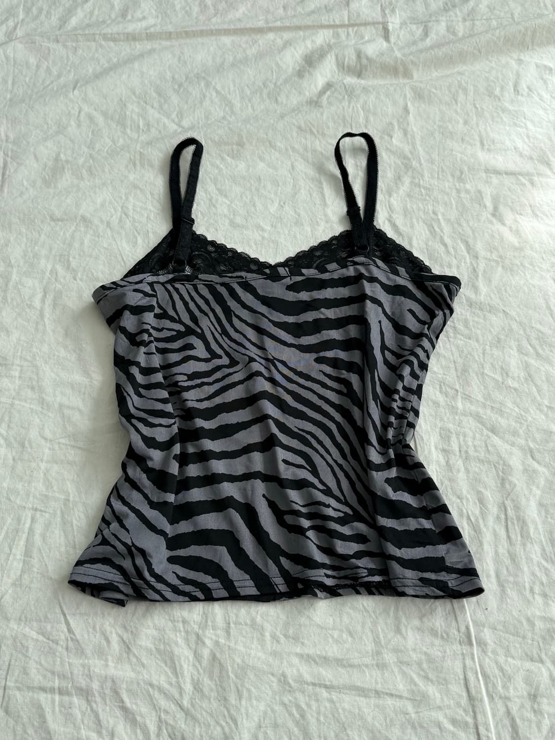 갸루 펑크 호피 슬리브리스 상품이미지4