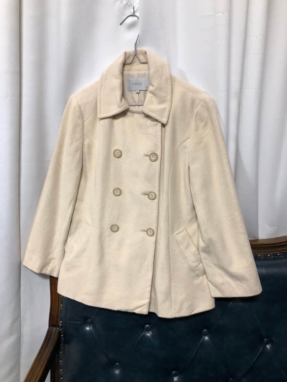 크림아이보리 더블자켓 상품이미지3