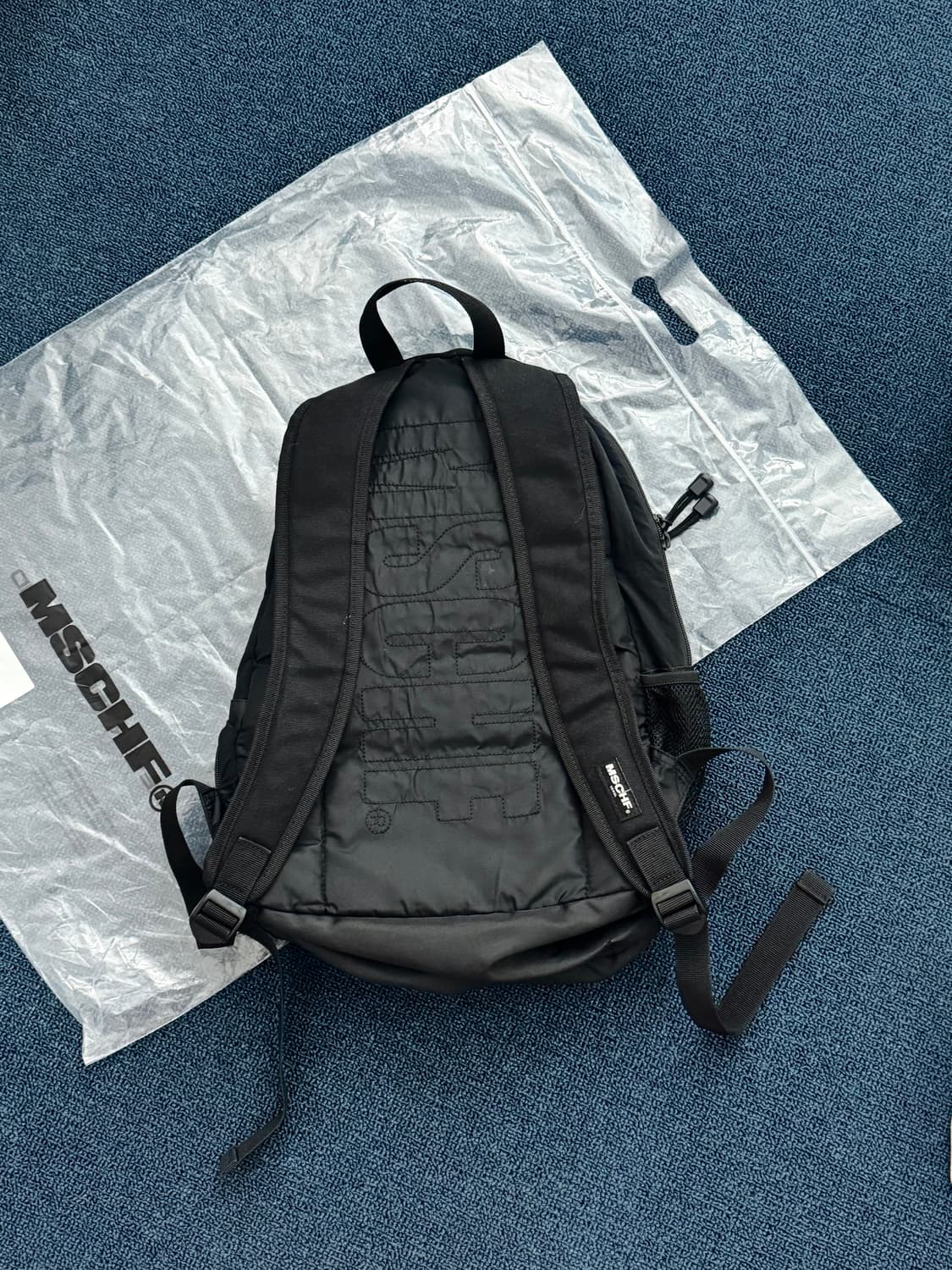미스치프 나일론 백팩 (Black) 상품이미지3