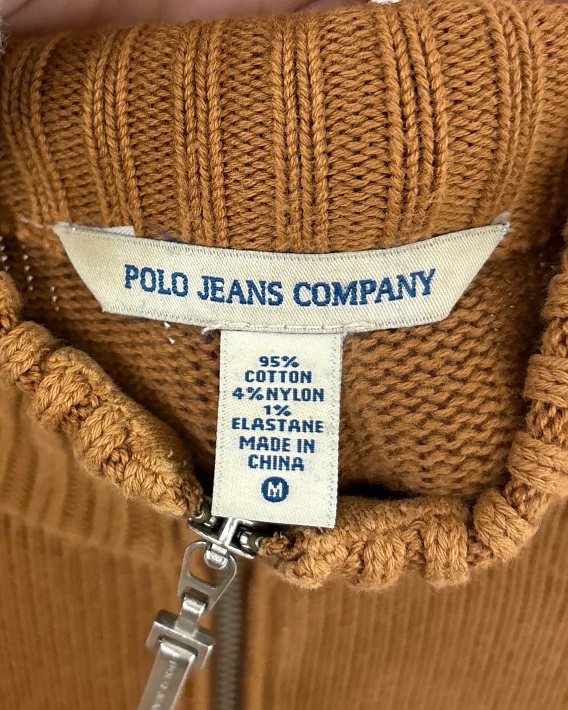 폴로 진스 컴퍼니 브라운 하이넥 니트 집업  상품이미지7