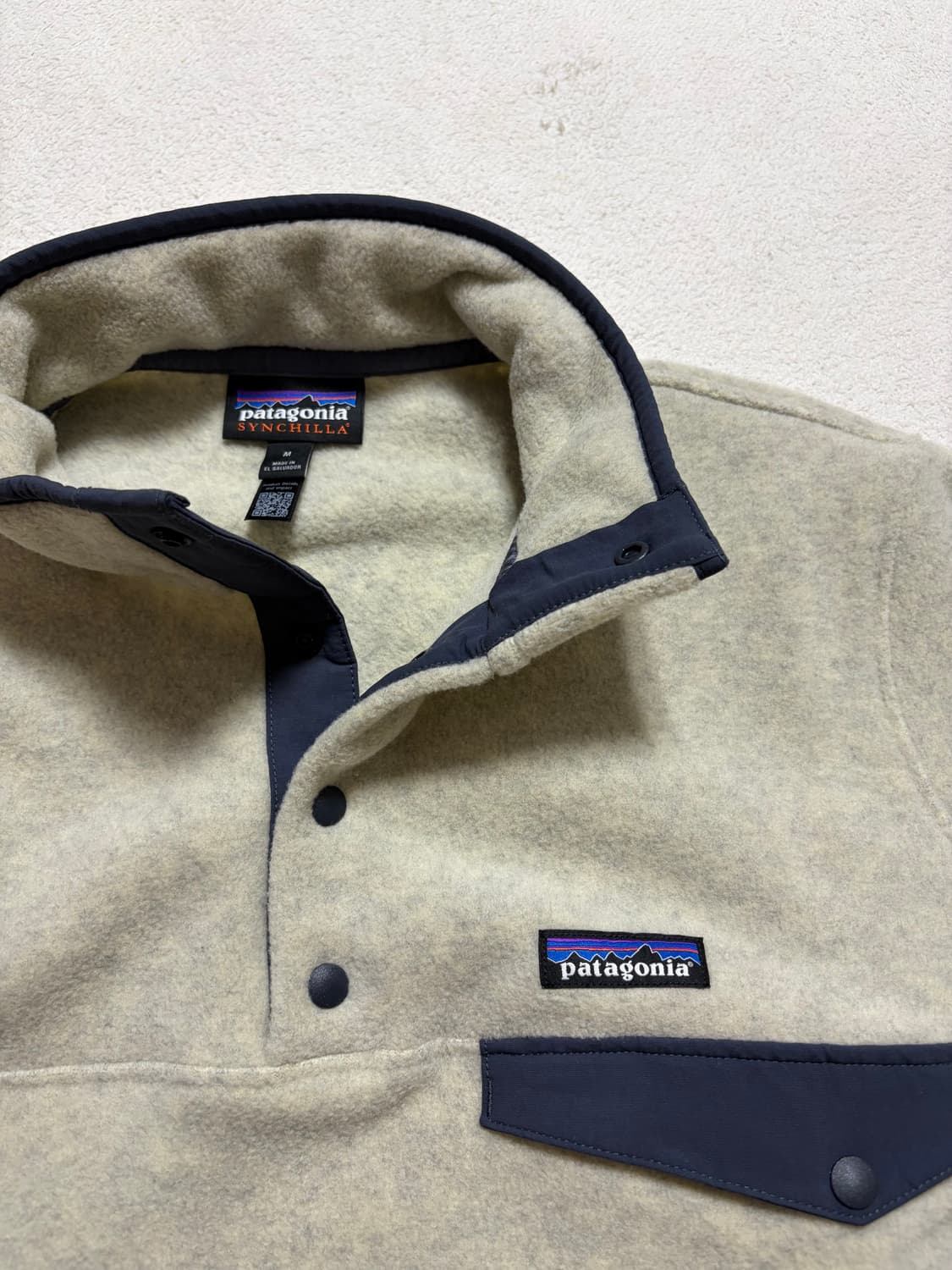 [M] 파타고니아 신칠라 스냅티 플리스 풀오버 (오트밀 헤더) 상품이미지2