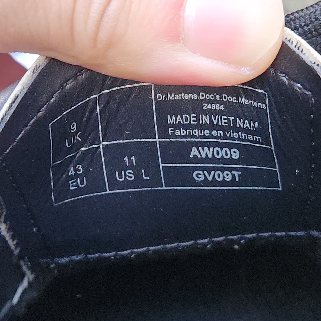 [9UK] 닥터마틴 1461 3홀 Silver (280~285) 상품이미지5