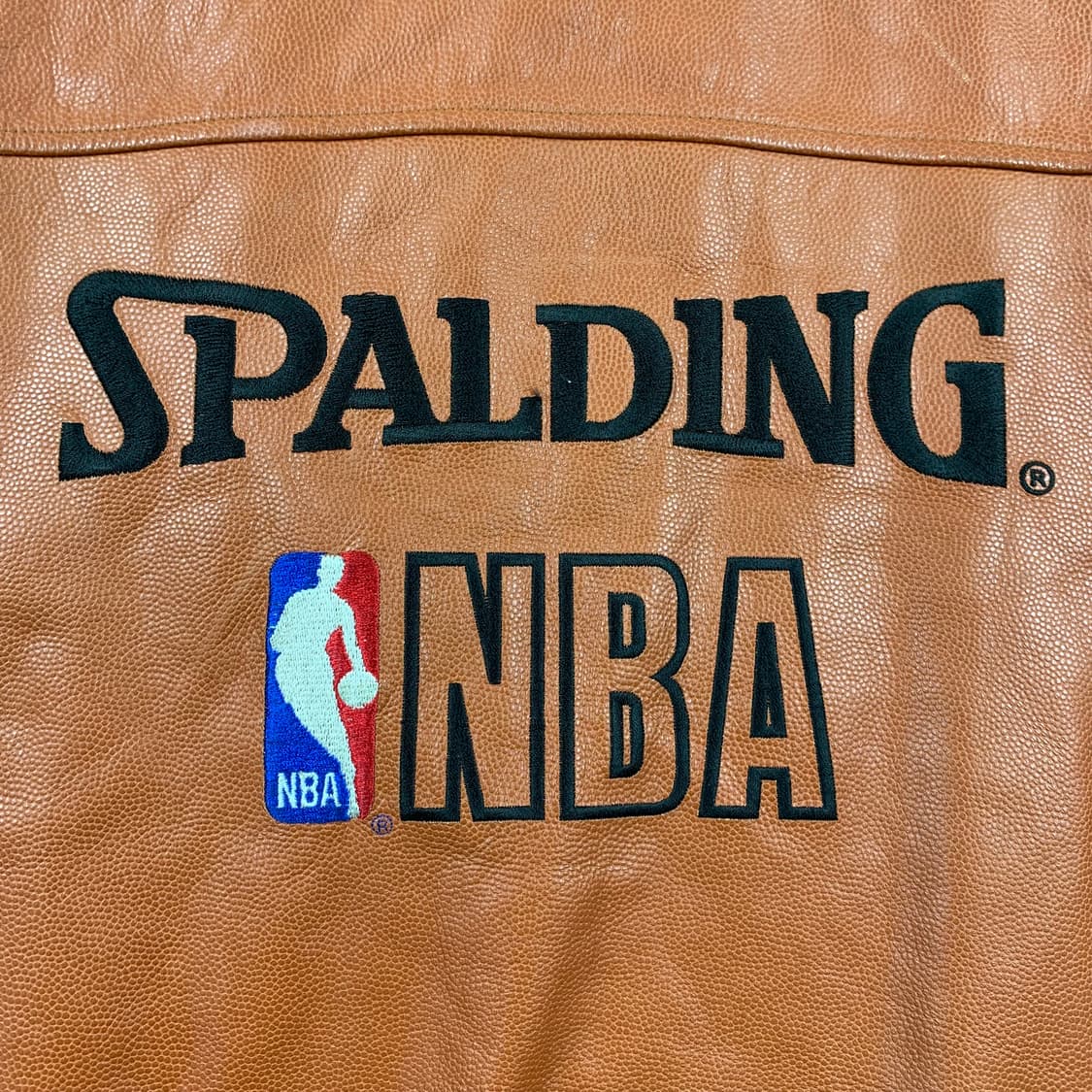 GROUP5 스팔딩 NBA 오피셜 게임볼 레더 바시티 자켓 상품이미지2