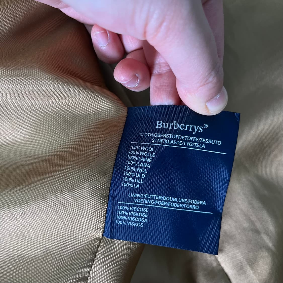 100 버버리 90s 울 블레이저 자켓 상품이미지8