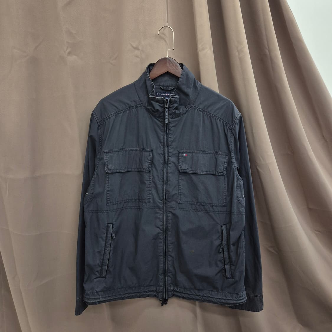 빈티지 타미힐피거 블랙 자켓 L 상품이미지1