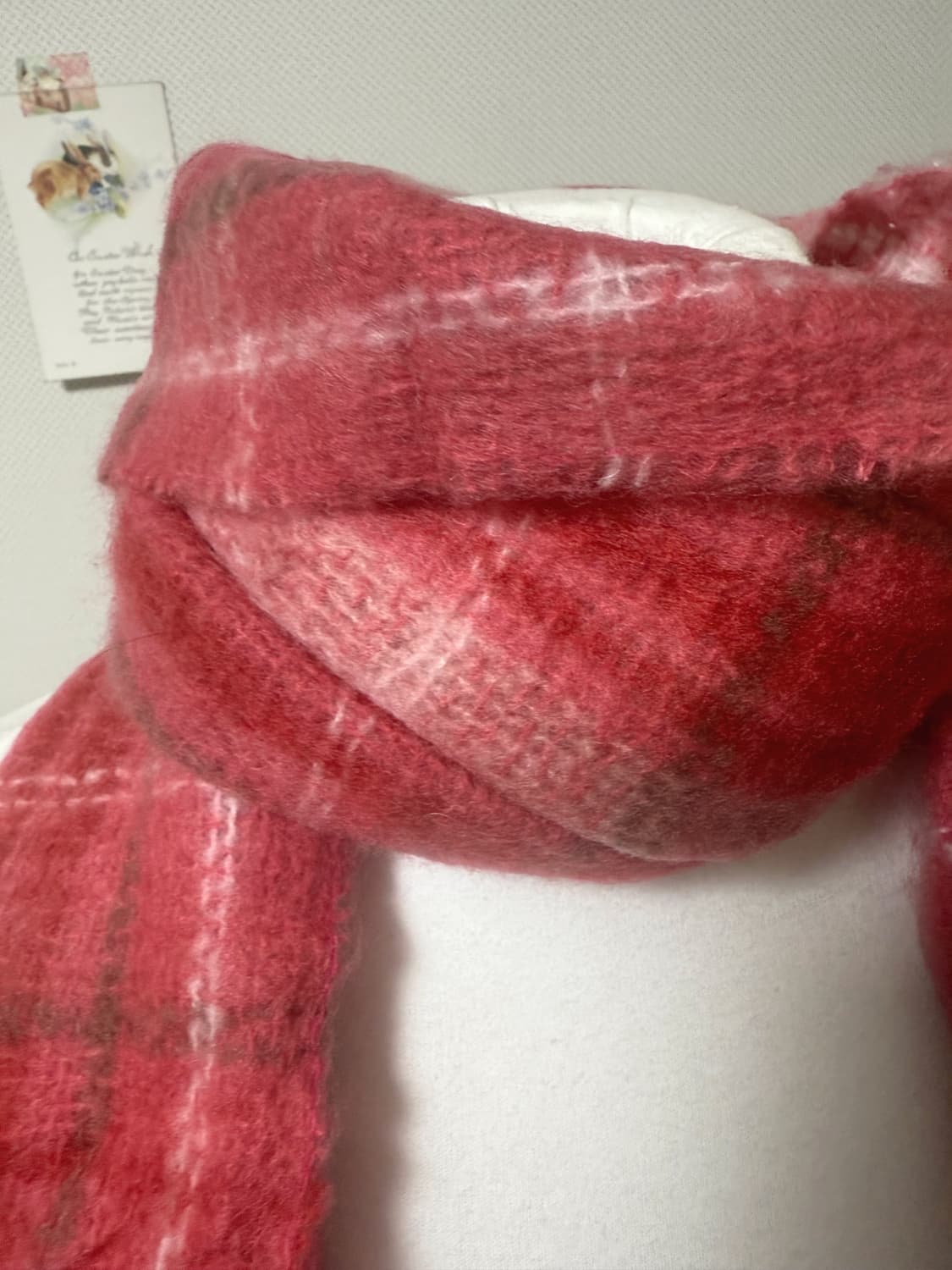 레드 체크 머플러 새상품 상품이미지2