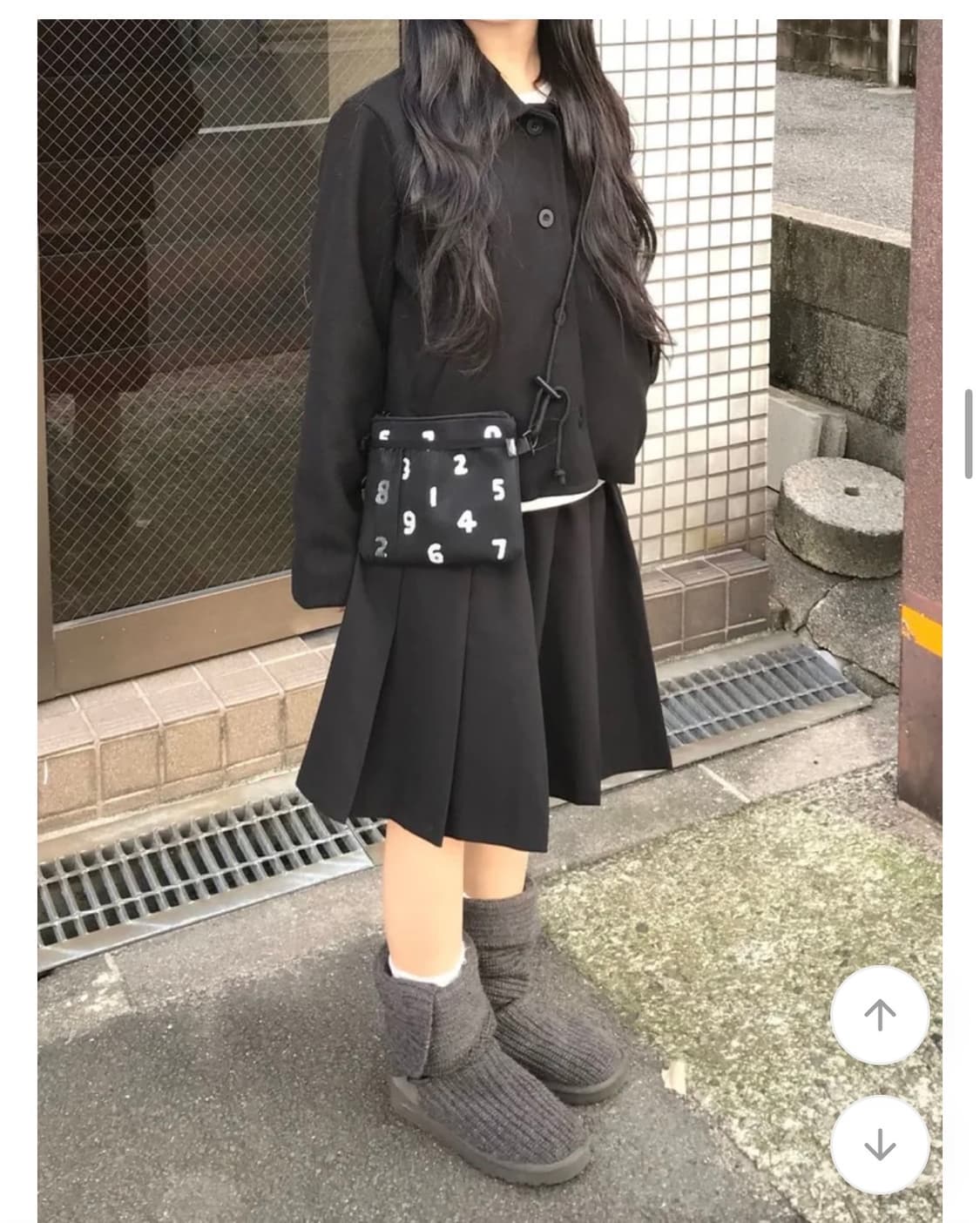 오앤 에이블리 쿠키 자켓 코트 블랙 상품이미지2