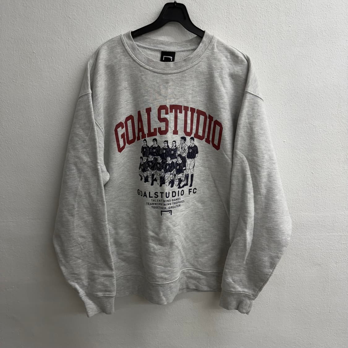 goalstudio 골스튜디오 맨투맨 티셔츠 그레이 L 상품이미지1