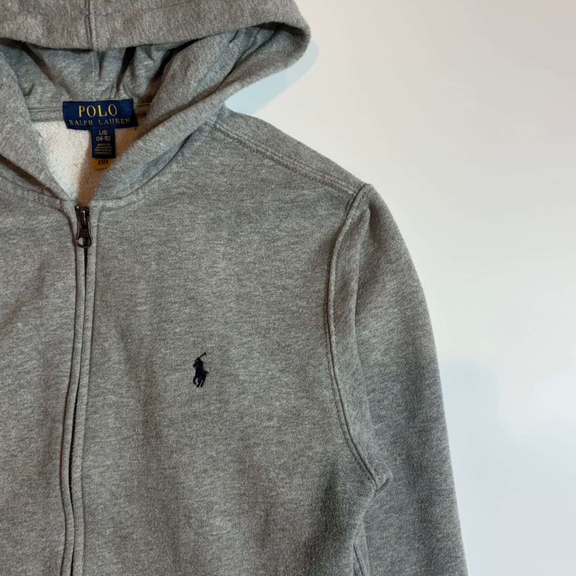 폴로 랄프로렌 그레이 집업 후드 상품이미지2