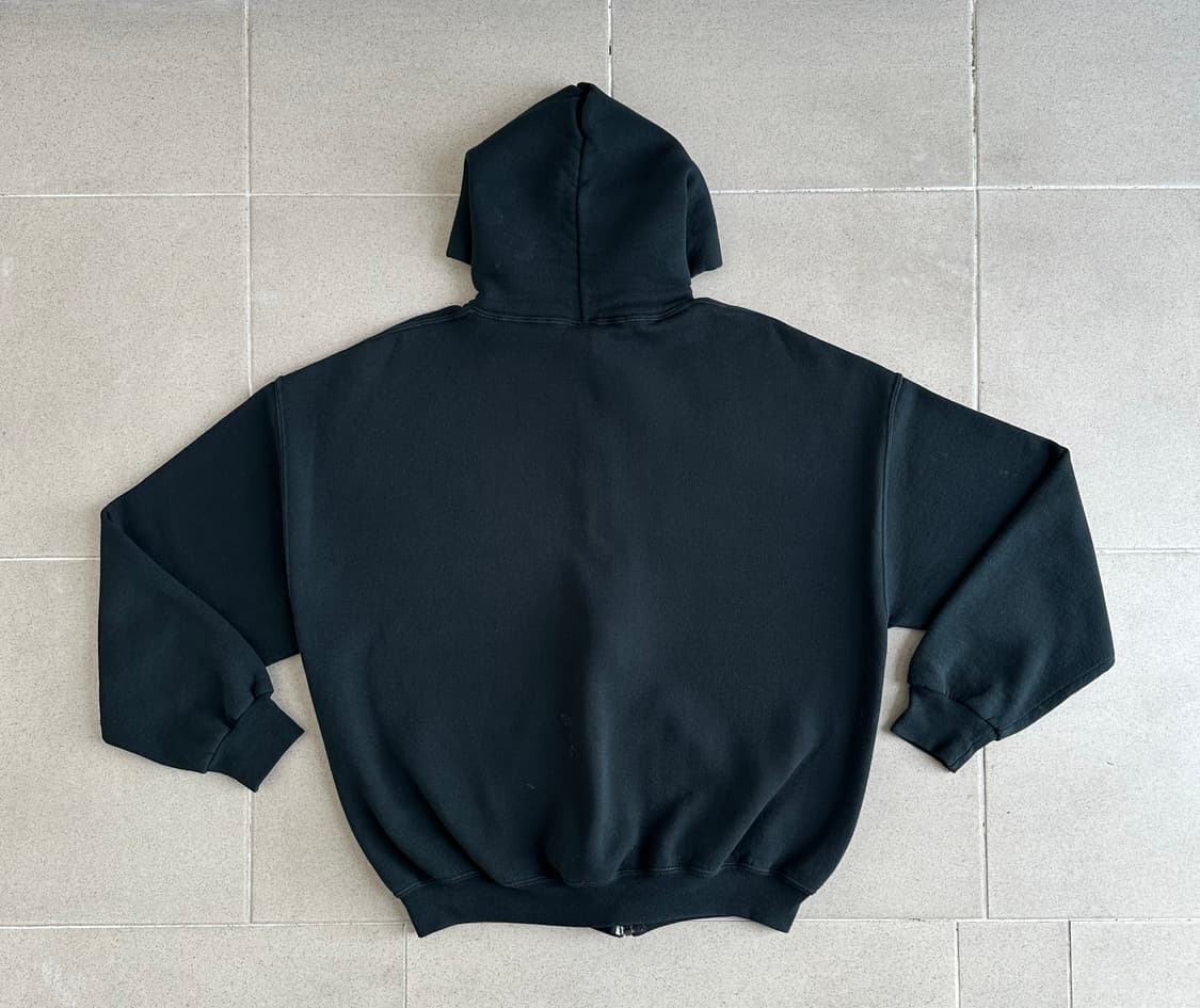 90s 빈티지 러셀 후드집업 다크그린 XL 상품이미지2