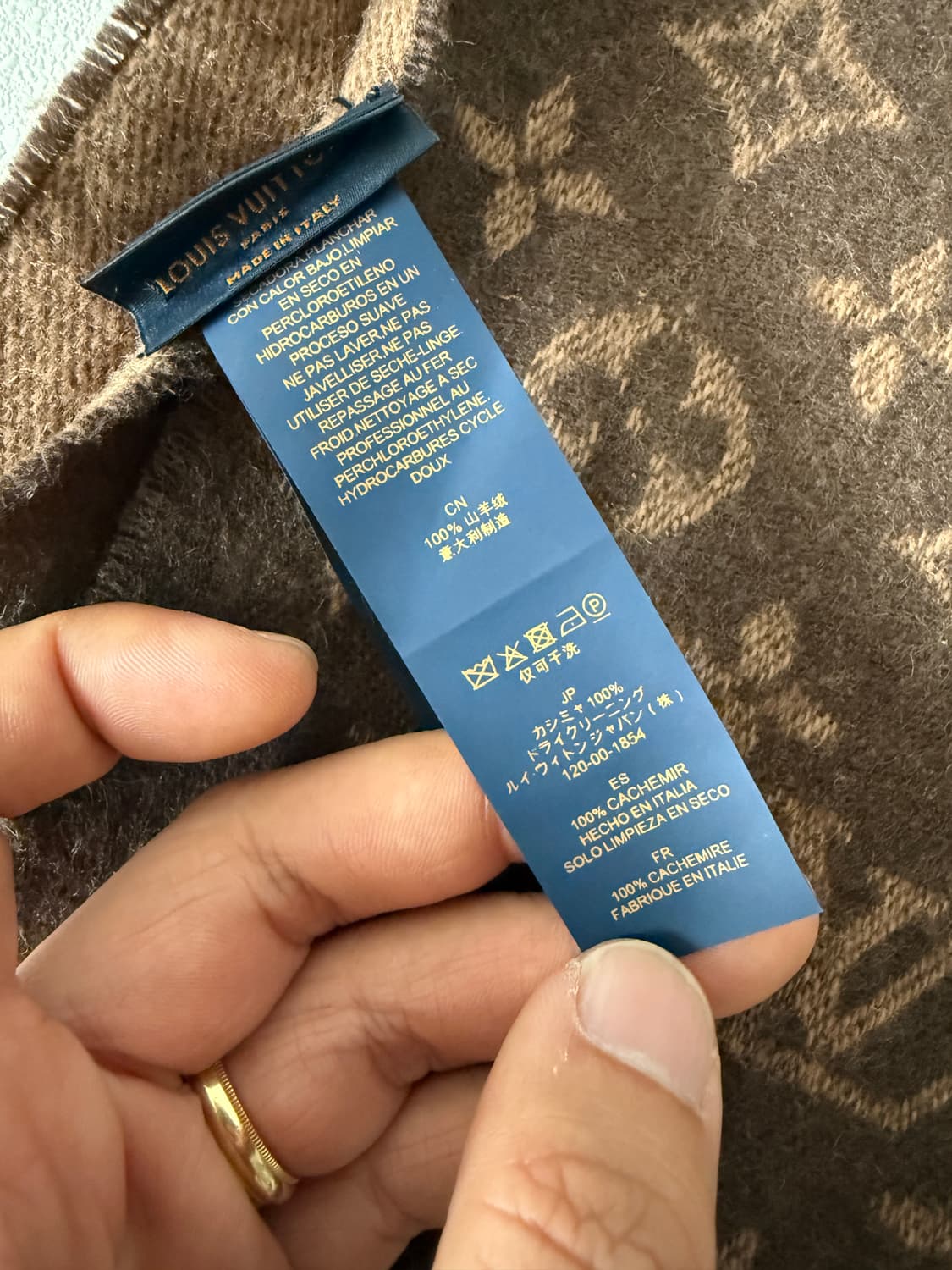 루이비통(Louis Vuitton) 캐시미어 그라데이션 머플러(ITALY 상품이미지9