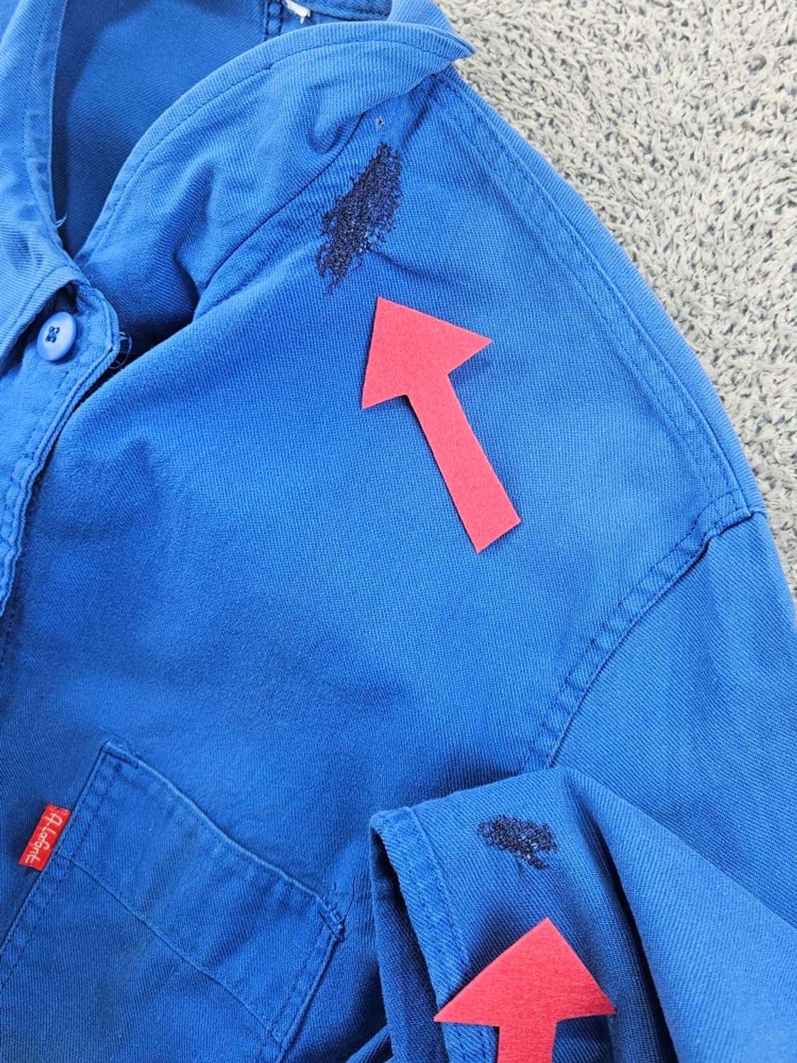 빈티지 3포켓 프렌치 워크 자켓 (XL추정) / 11505 상품이미지8