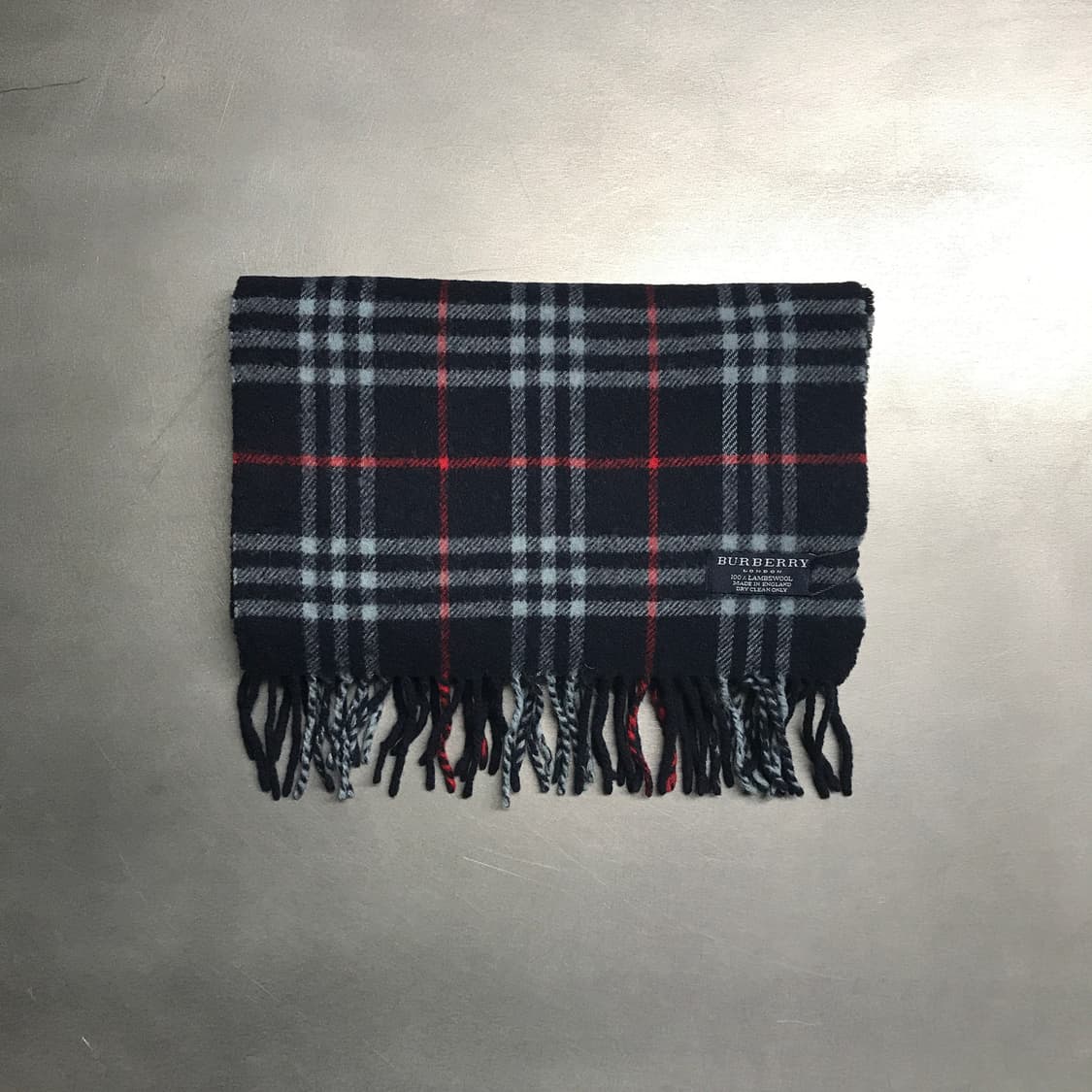버버리 정품 램스울 머플러 네이비 상품이미지2