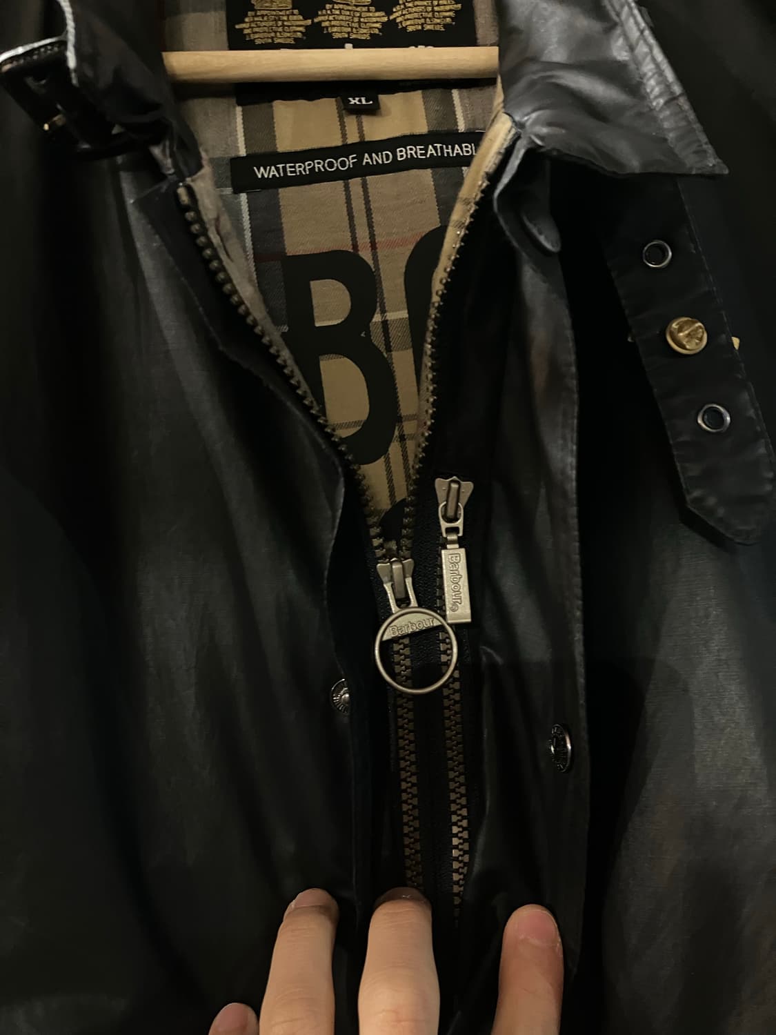 바버 카본 피니쉬 플라이어 자켓 XL 상품이미지5