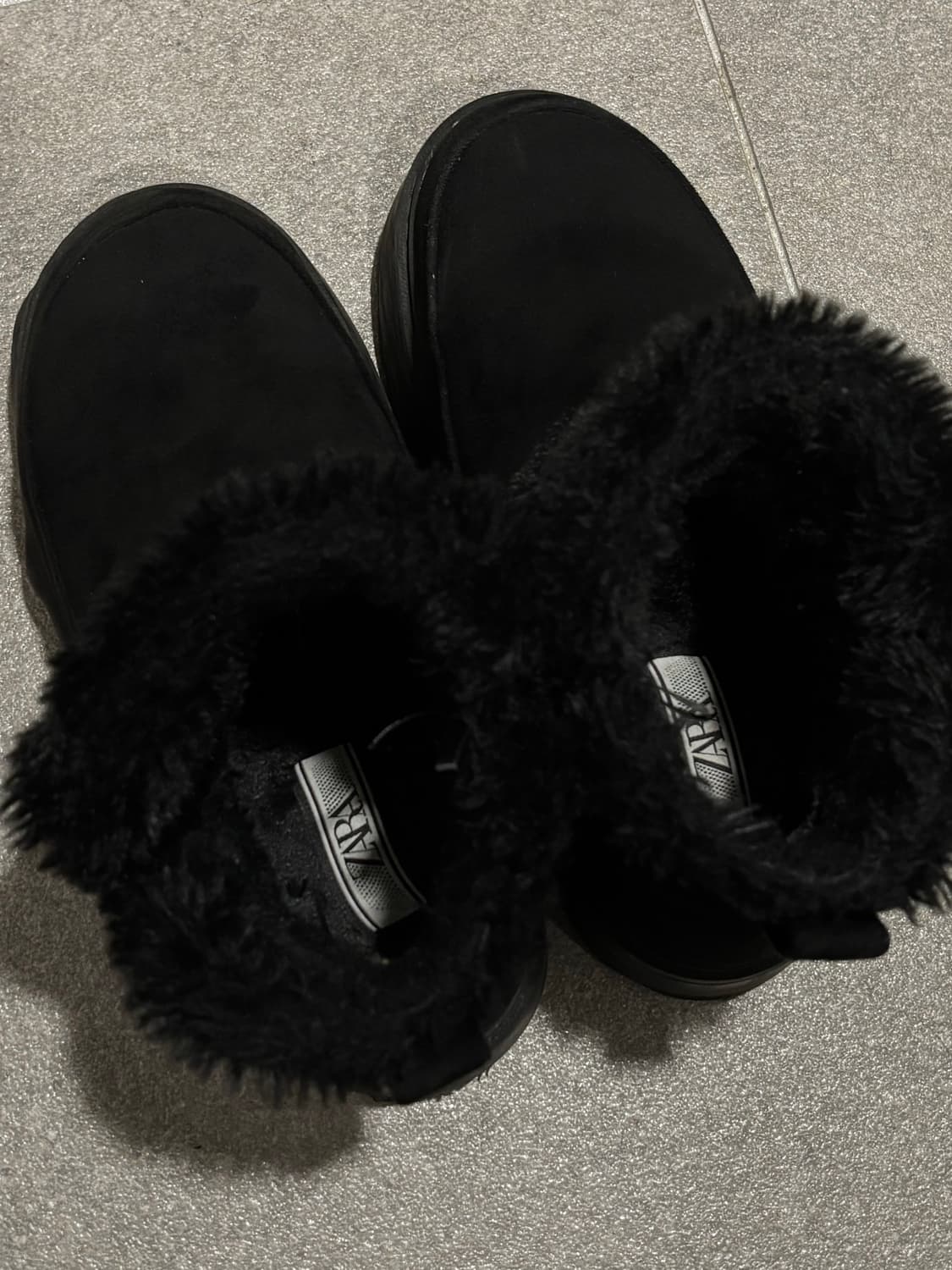 자라 블랙 어그부츠 230 (실사O) 상품이미지5