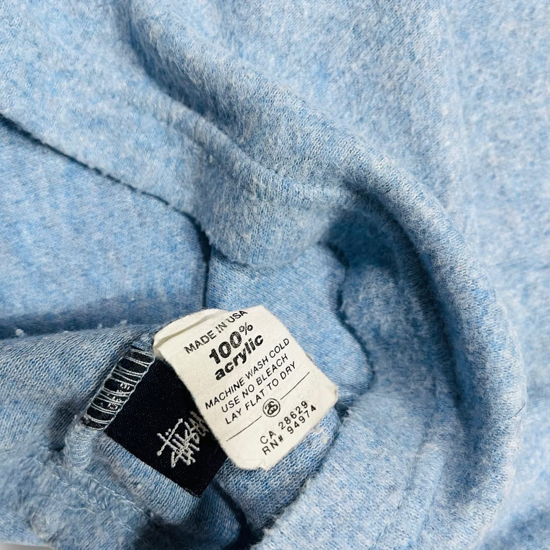 Stussy 90s sky blue acrylic knitwear 상품이미지6