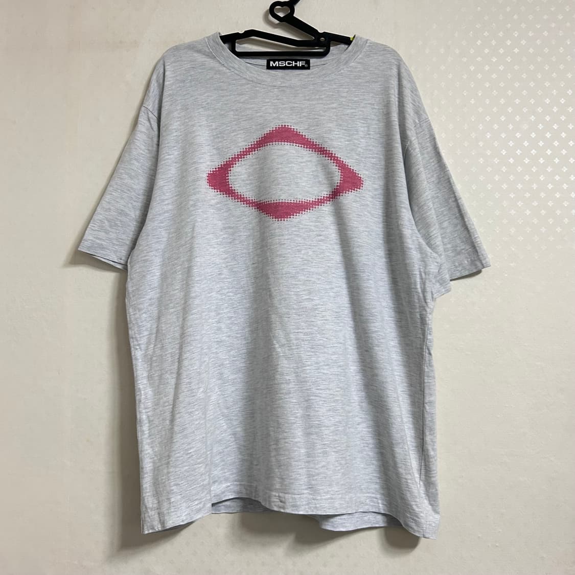 미스치프 롬버스 블러 티셔츠 베이직 멜란지 그레이 L 상품이미지3