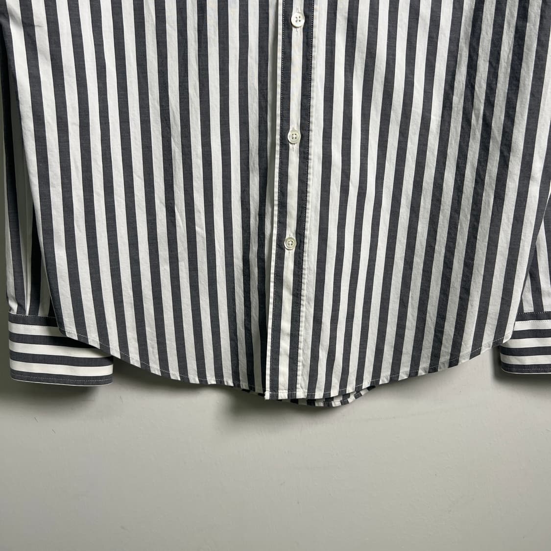 Ami 아미 그레이 스트라이프 셔츠 40 상품이미지5