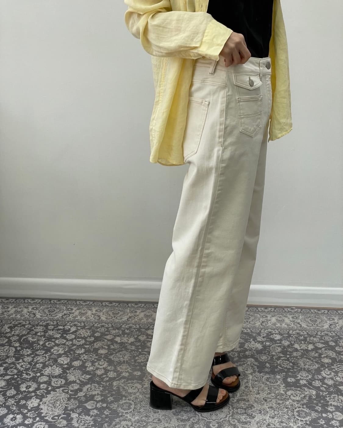 마시모두띠 프리미엄 데님 와이드 팬츠27사이즈  상품이미지1