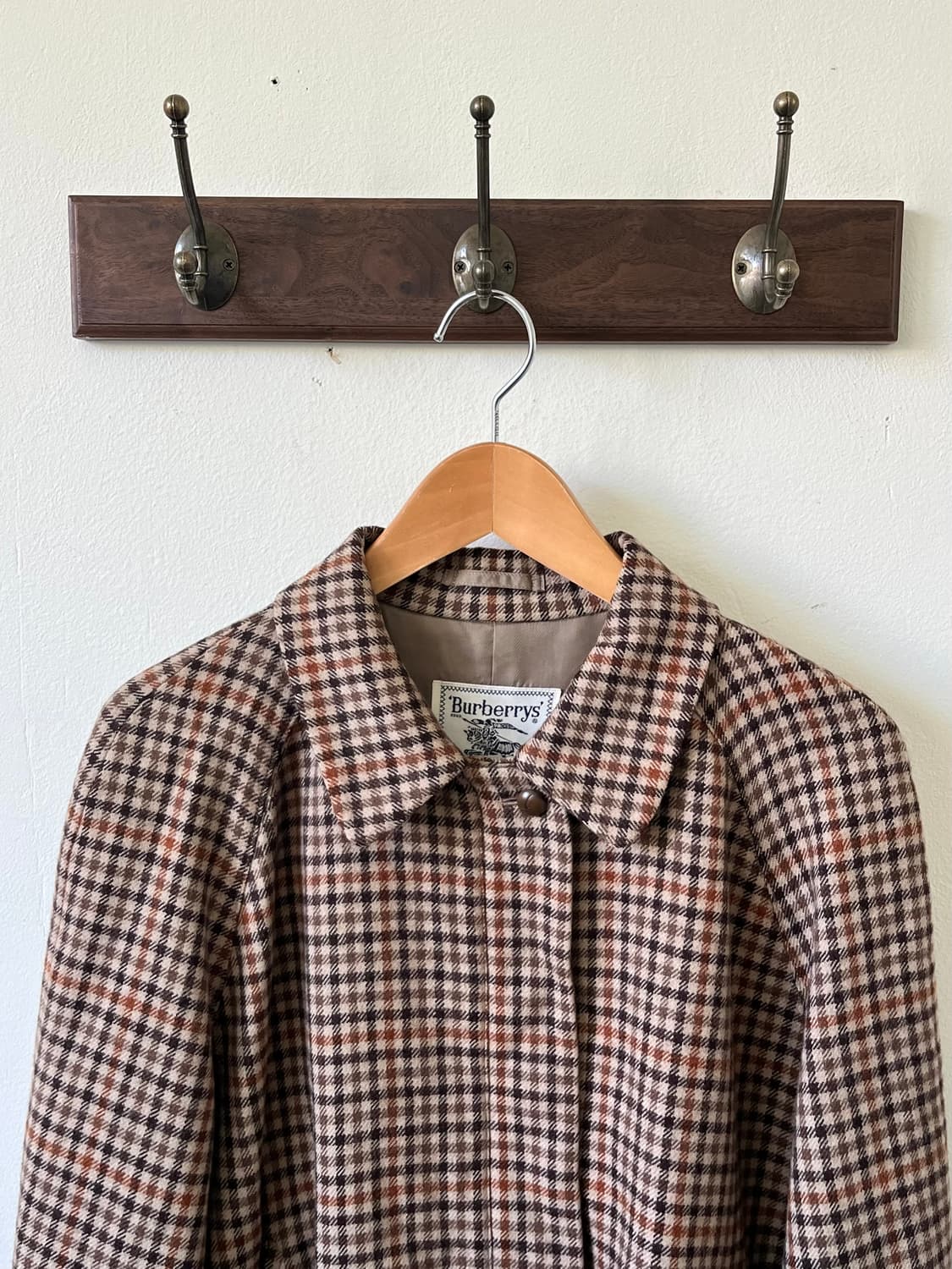 버버리 깅엄 체크 울 스윙탑 자켓 상품이미지2