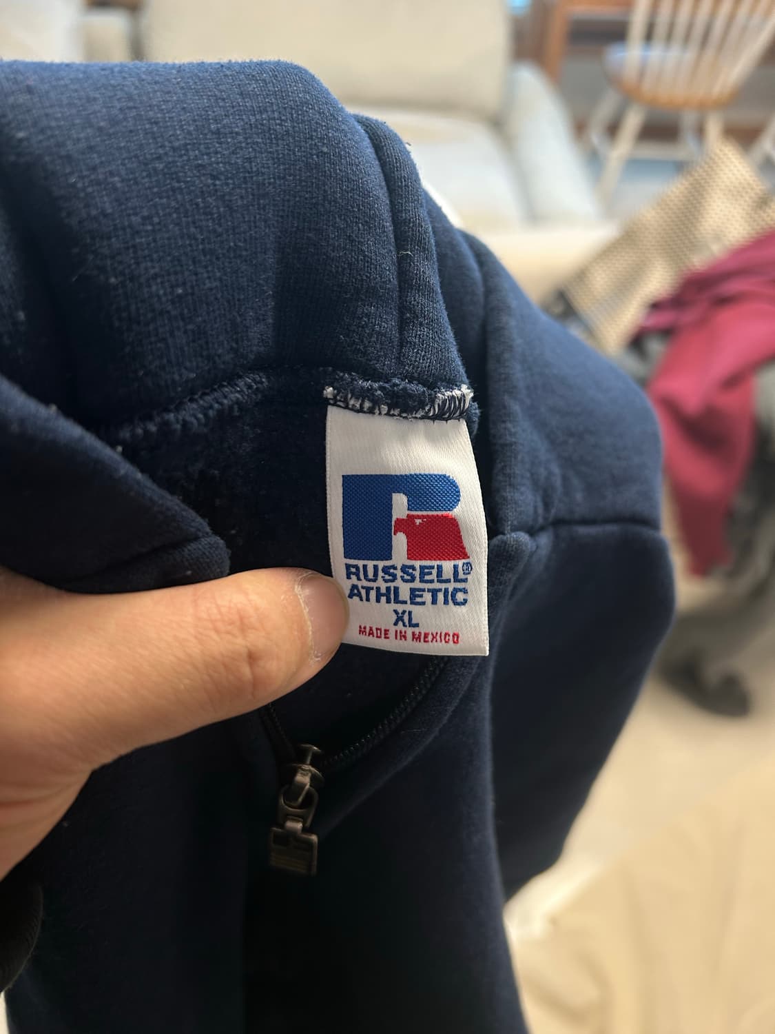 러셀 네이비 후드집업 판매 상품이미지2