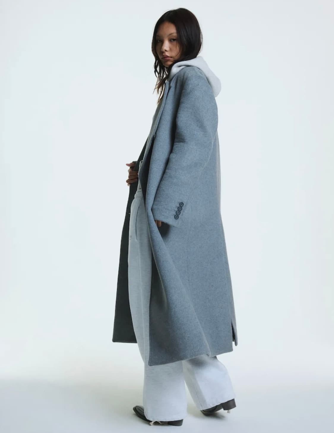 글로니 클래식 울 코트 그레이 G WOOL COAT - LONG 상품이미지3