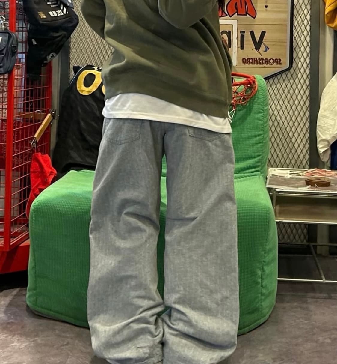 Hugo Boss gray cotton wide pan 상품이미지2