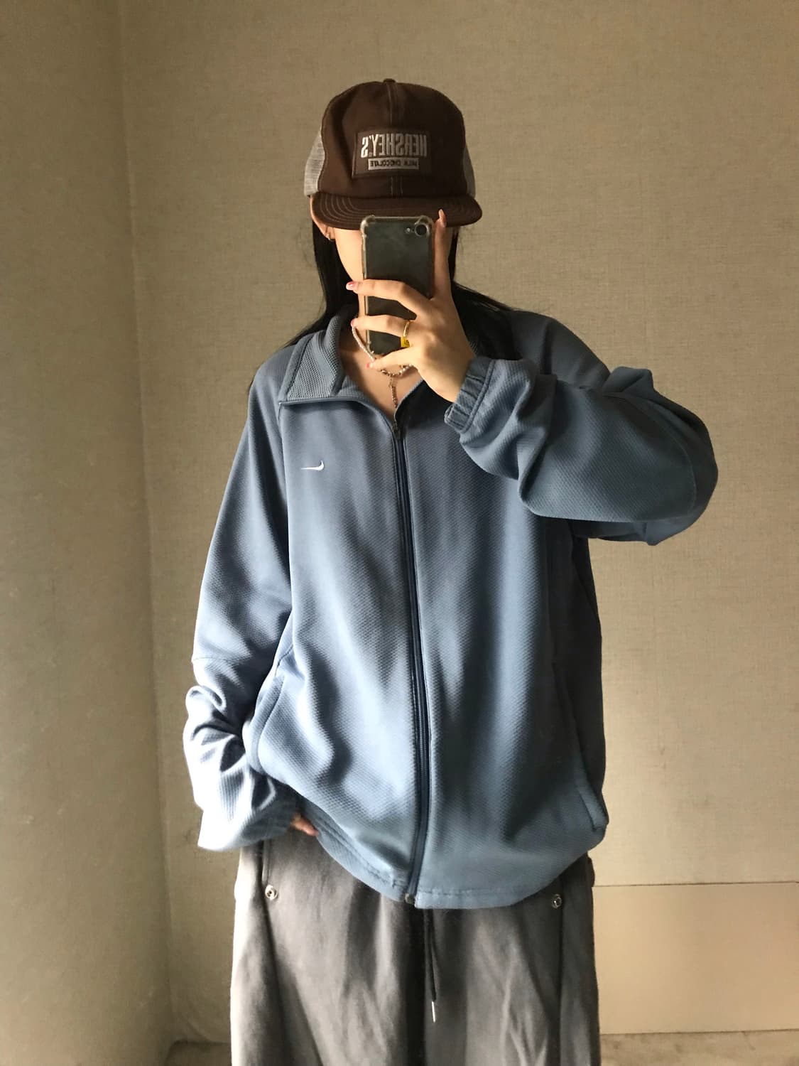 나이키 연하늘 코튼 집업 상품이미지5