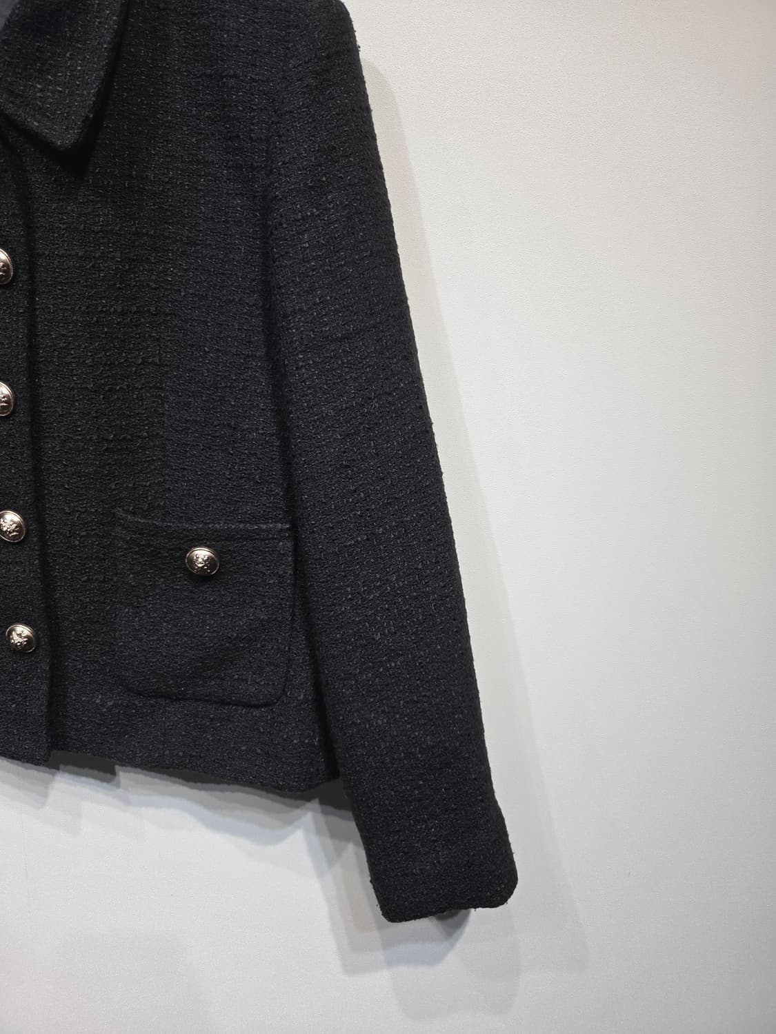 KARL LAGERFELD 칼 라거펠트 블랙 트위드 크롭 자켓 상품이미지5